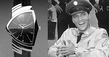 Elvis llevaba un reloj Hamilton Ventura digno de un rey